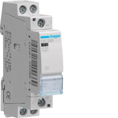 HAGER ELECTRO 25A KONT. 2NO 230V  1MOD resmi