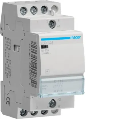 HAGER ELECTRO 25A KONT. 2NO 230V  2MOD resmi