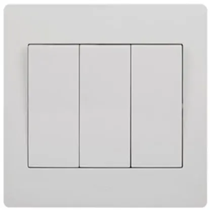 HAGER METAL 16AX 3G2W Üçlü Vavyen Anahtar resmi