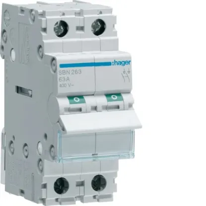 HAGER  ELECTRO 2X63A ISOLATOR resmi