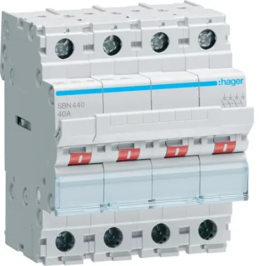 HAGER ELECTRO 4X40A ISOLATOR resmi